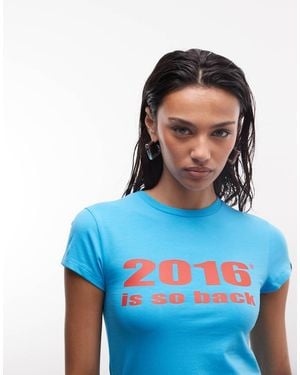 Collusion 2016 Slogan Baby Tee - Blue