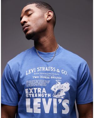 Levi's Vintage Relaxed Fit Archive Poster Print T-shirt - Blue
