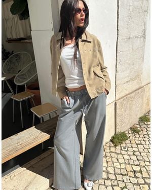 Labelrail X Barbara Ines Faux Suede Relaxed Jacket - Metallic