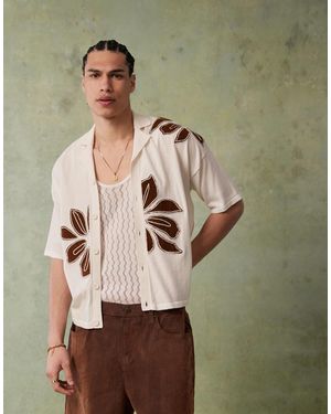 ASOS – locker geschnittenes strick-polohemd - Grün