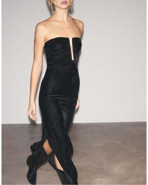 Stradivarius Vestito Lungo - Nero