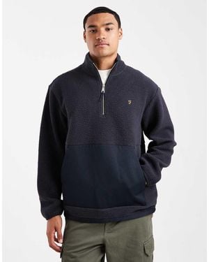 Farah Polar Con Cremallera Corta Mews De - Azul