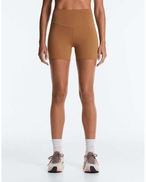Oysho Comfortlux High-rise 10cm Hot Trousers - Brown