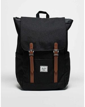 Herschel Supply Co. Mochila Pequeña Negra Con Correas Tostado Retreat De Herschel - Negro