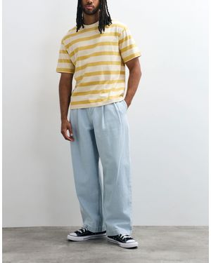 ASOS – barrel-jeans - Blau