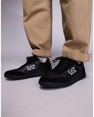 EA7 Armani New Heritage Logo Trainers - Brown