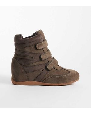 Public Desire Carmina Wedge Trainers - Brown