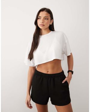 4505 Performance Jersey Ultra Cropped Quick Dry T-shirt - White