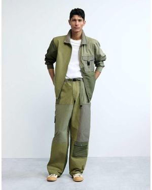 Desigual Military Long Trousers - Green