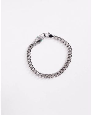 ASOS Waterproof Stainless Steel Snake Bracelet - Blue