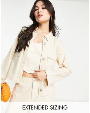 Vero Moda X Joann Van Den Herik Utility Cropped Jacket Co-Ord - Natural