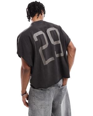 Bershka T&f Printed T-shirt - Black