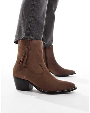 OFF THE HOOK Clapton Leather Ankle Boots - Brown