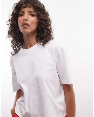 Collusion T-Shirt Squadrata Bianca - Bianco