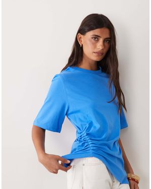 ASOS Oberteil mit kurzen ärmeln und bindedetail - Blau