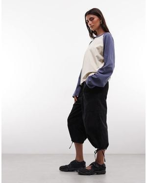 Collusion Utility Capribroek Met Lage Taille - Blauw