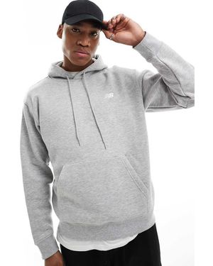 New Balance Small Logo Brushed Hoodie - Grey