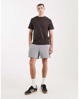 Hollister Pantalones Cortos De Largo A Medio Muslo De Felpa De - Gris