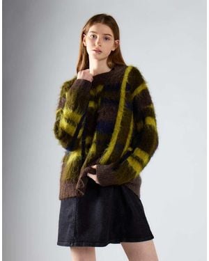 Glamorous Brushed Crew Neck Jumper - Green