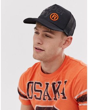 Superdry Lineman Trucker Cap - Black