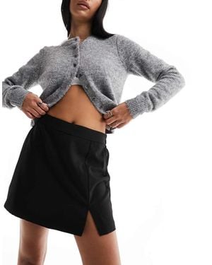 Pieces Tailored High Waisted Skort - Grey