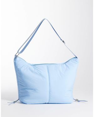 Pieces Ruched Crossbody Bag - Blue