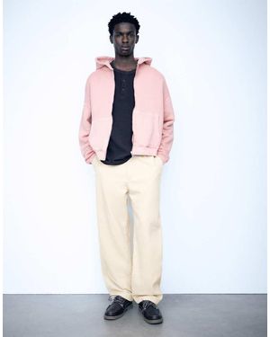 Pull&Bear Corduroy Joggingbroek - Wit