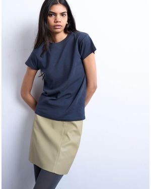 TOPSHOP Faux Leather Co-ord Mini Skirt - Multicolor