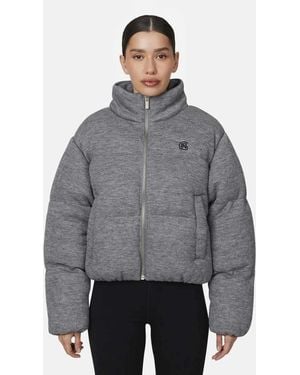 Good For Nothing Knitted Padded Jacket - Grey