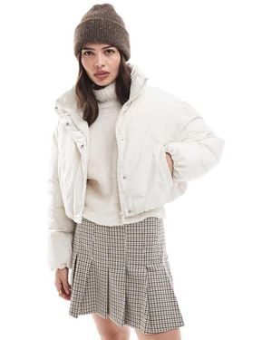 Pimkie Cropped Gewatteerd Jack Met Opstaande Boord - Grijs