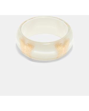 Stradivarius Gold Bangle - White