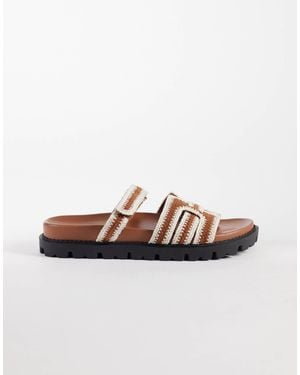 SIMMI Simmi London Adelle Chunky Sandal Slides - Brown
