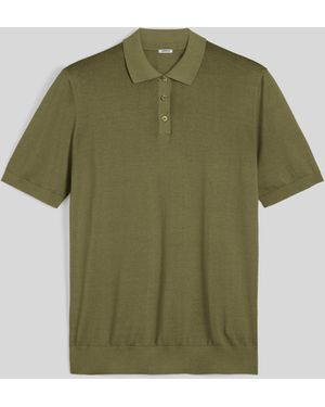Aspesi Poloshirt Aus Baumwolle Mit PerlmuttknãPfen - Grün