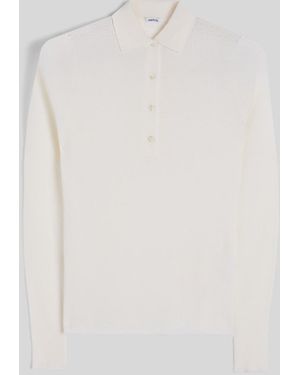 Aspesi Poloshirt Aus Merinowolle - Weiß