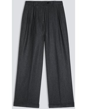 Aspesi Hose Aus Schurwoll-Flanell - Grau