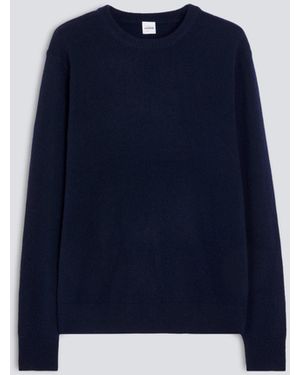 Aspesi Rundhals-Strickpullover Aus Woll- Yak- Und Kaschmirmischung - Blau