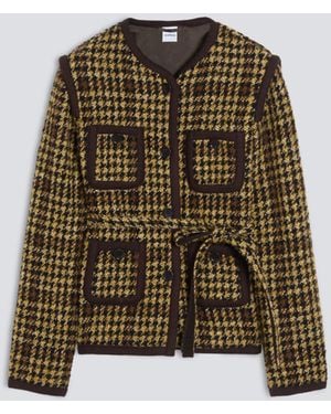 Aspesi Jacke Aus Boucle Aus Einer Woll-Alpaka-Mischung - Grün