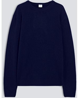 Aspesi Rundhals-Strickpullover Aus Kaschmir - Blau