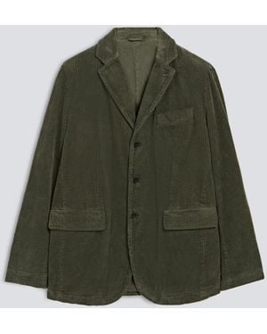 Aspesi Jacke Aus Cordsamt - Grün