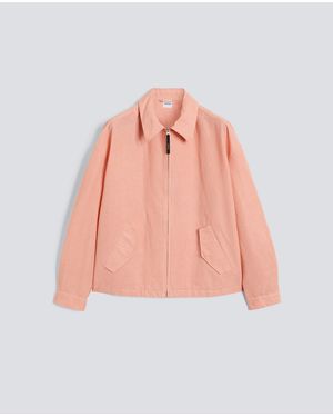Aspesi Jacke Aus Textilgefarbtem Slurb-Baumwollin Canvas - Pink