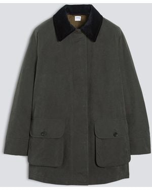 Aspesi Cabanjacke Aus Kompaktem Baumwoll-Segeltuch - Grau