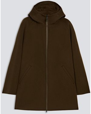 Aspesi Jacke Aus Double-Face-Wollgewebe - Braun