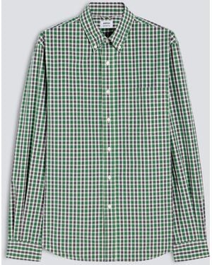 Aspesi Hemd Aus Oxford-Baumwolle Mit Button-Down-Kragen - Grün