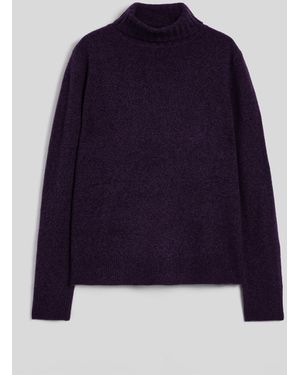 Aspesi Rollkragenpullover Aus Merinowolle - Blau