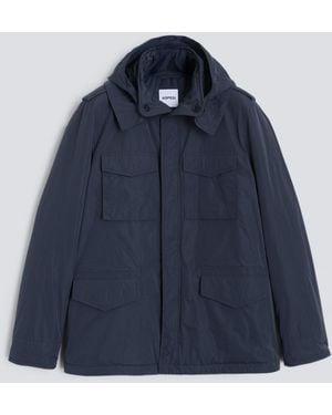 Aspesi Abgefeilte Jacke Mini Field Vento Aus Nylon - Blau