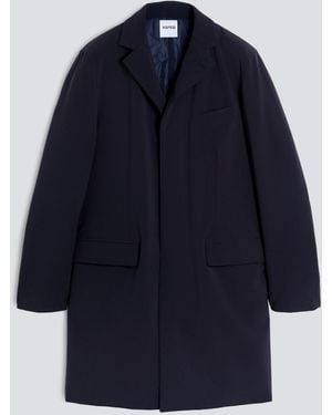 Aspesi Einreihiger Mantel Aus Polyester-Köper - Blau