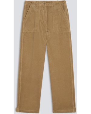 Aspesi Hose Aus Cordsamt - Natur