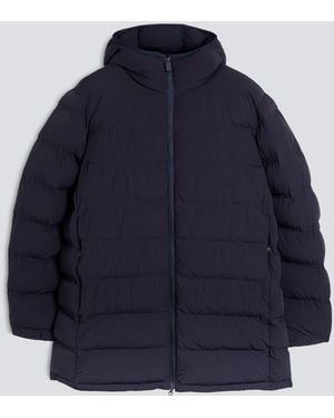Aspesi Wattierter Parka Aus Nylon - Blau