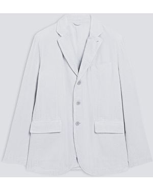 Aspesi Jacke Aus Cordsamt - Weiß