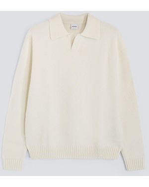 Aspesi Wollmischung-Poloshirt - Weiß